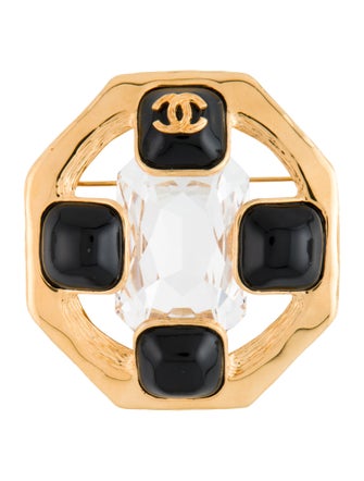 Chanel 2020 Strass & Resin CC Brooch