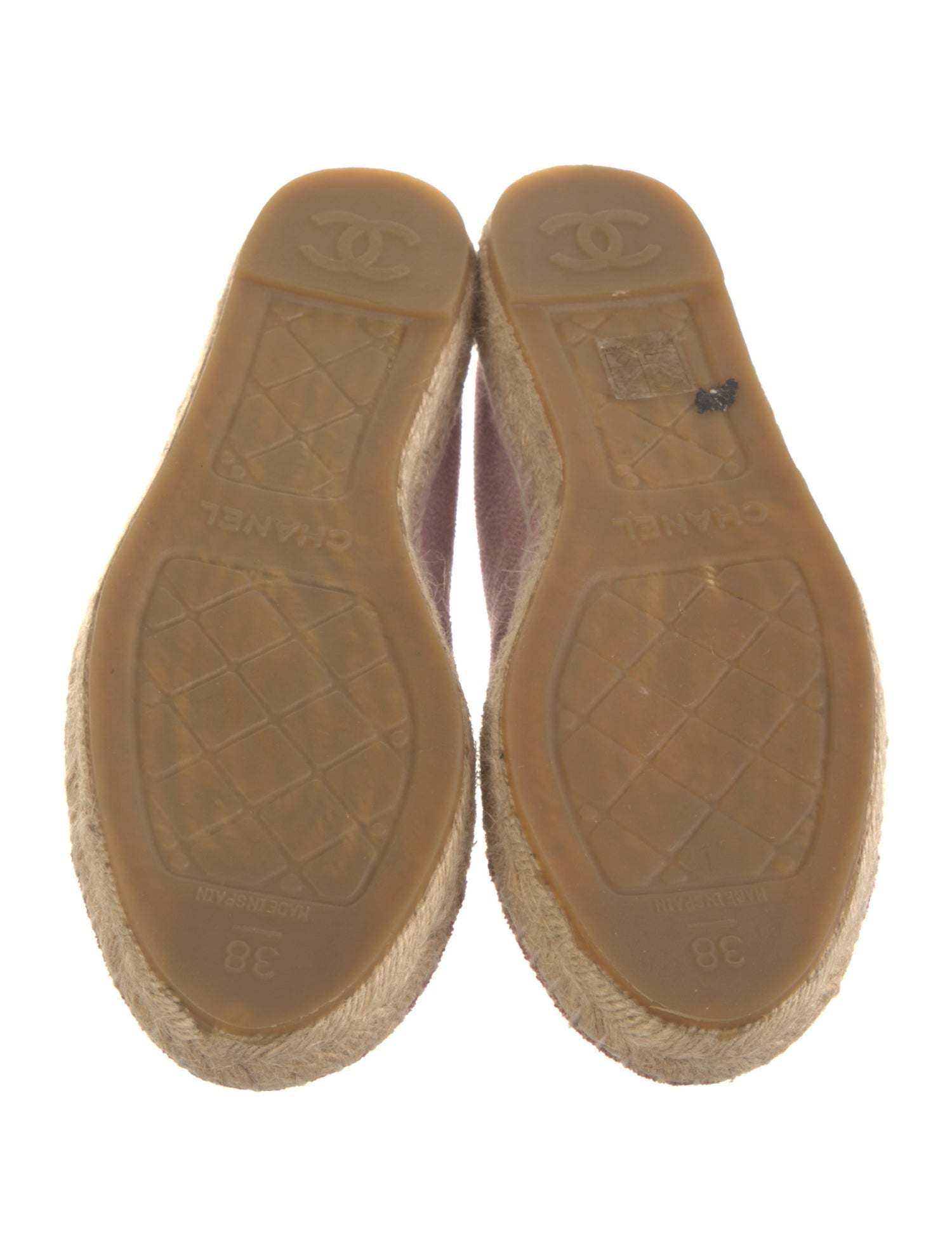 Chanel Interlocking CC Logo Canvas Espadrilles