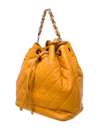 Chanel Quilted Drawstring Backpack