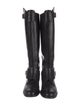 Chanel Interlocking CC Logo Leather Riding Boots