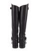 Chanel Interlocking CC Logo Leather Riding Boots
