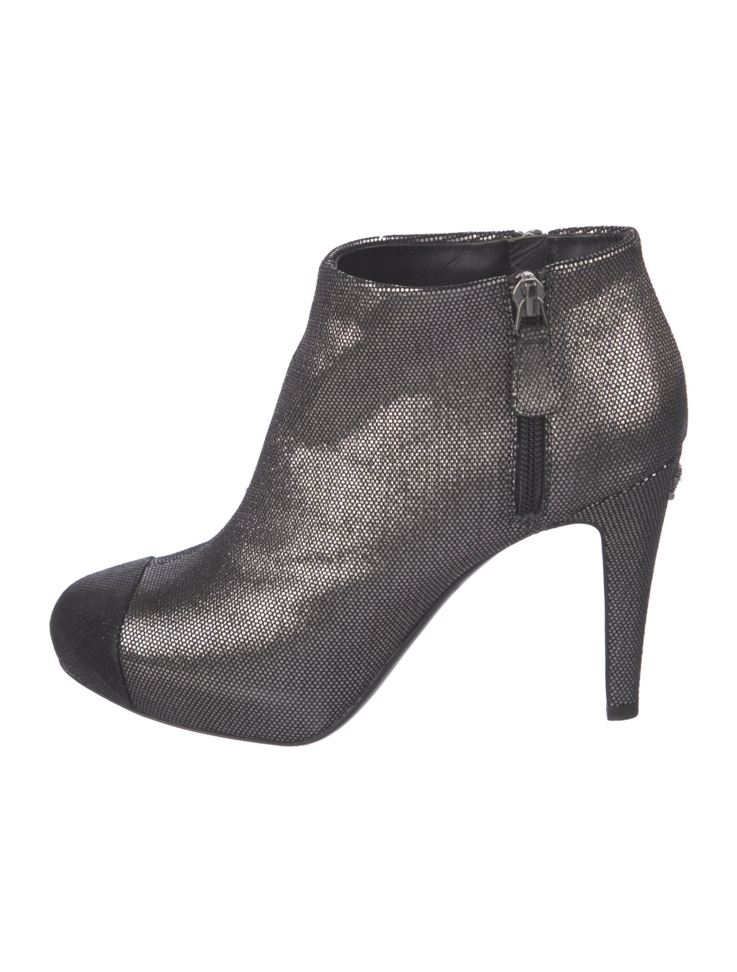 Chanel Interlocking CC Logo Boots