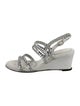 Chanel Interlocking CC Logo Leather Slingback Sandals