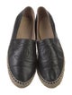 Chanel Interlocking CC Logo Leather Espadrilles