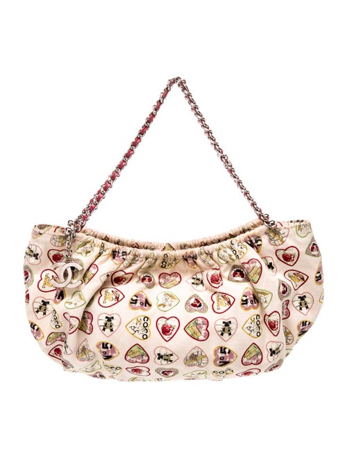 Chanel Canvas Valentine Hobo