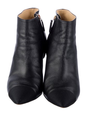 Chanel Interlocking CC Logo Leather Boots