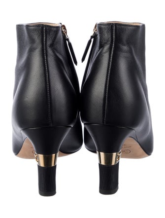 Chanel Interlocking CC Logo Leather Boots