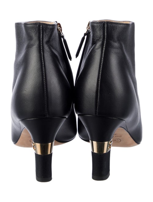 Chanel Interlocking CC Logo Leather Boots