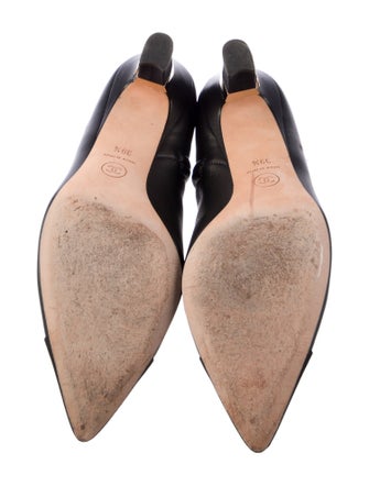 Chanel Interlocking CC Logo Leather Boots