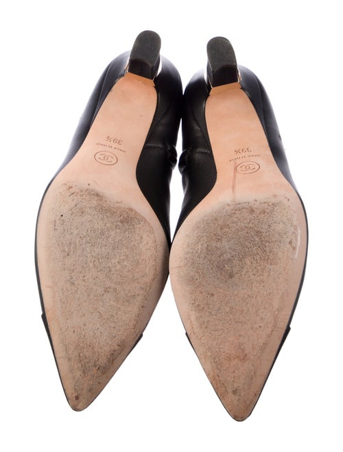 Chanel Interlocking CC Logo Leather Boots