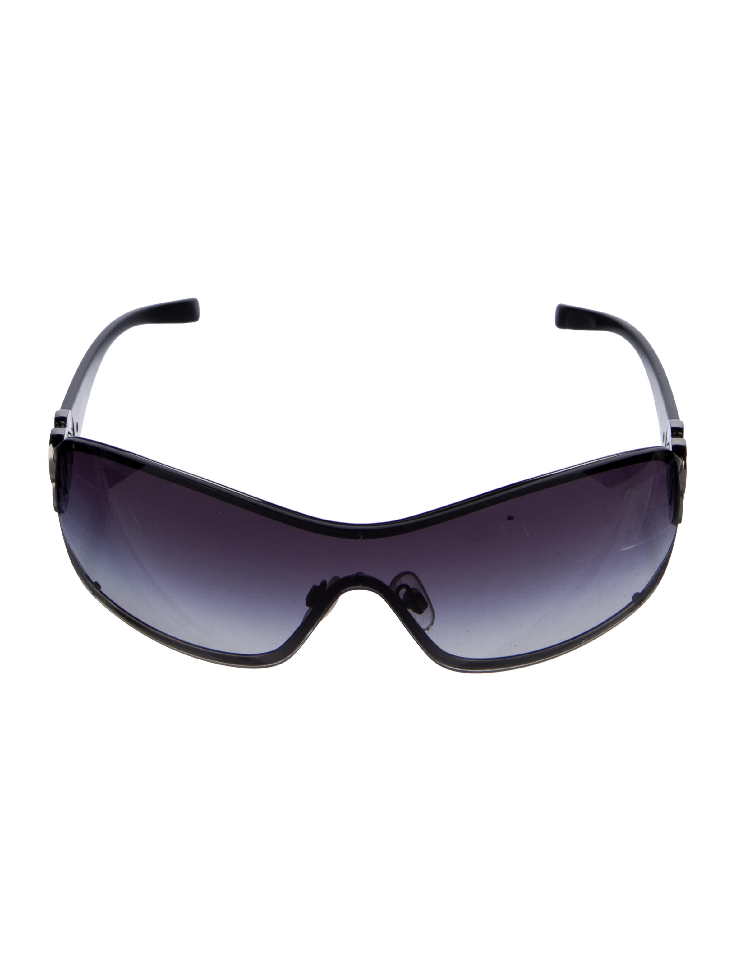 Chanel Interlocking CC Logo Shield Sunglasses