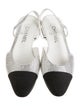 Chanel Interlocking CC Logo Crystal Slingback Flats
