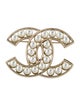 Chanel 2022 Faux Pearl CC Brooch Pin