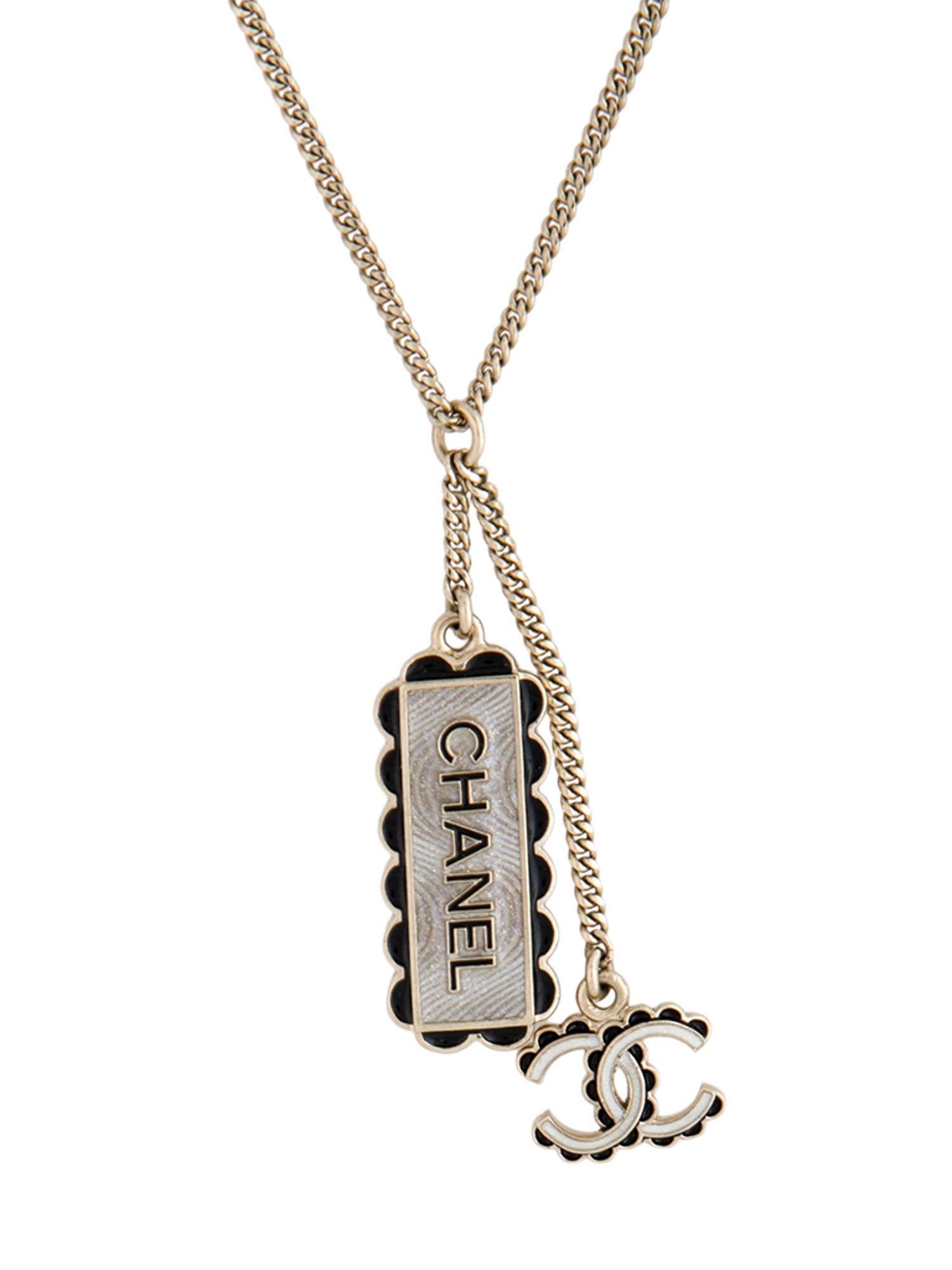 Chanel 2024 Resin 'CHANEL' Pendant Necklace