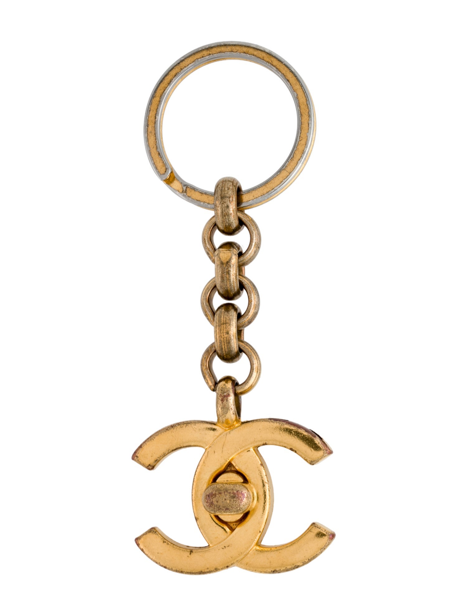 Chanel Interlocked CC Keychain