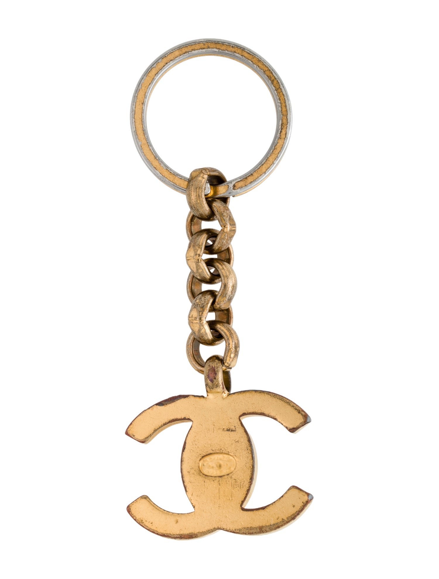 Chanel Interlocked CC Keychain