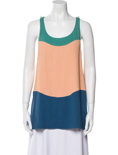 Chanel 2014 Colorblock Pattern Top