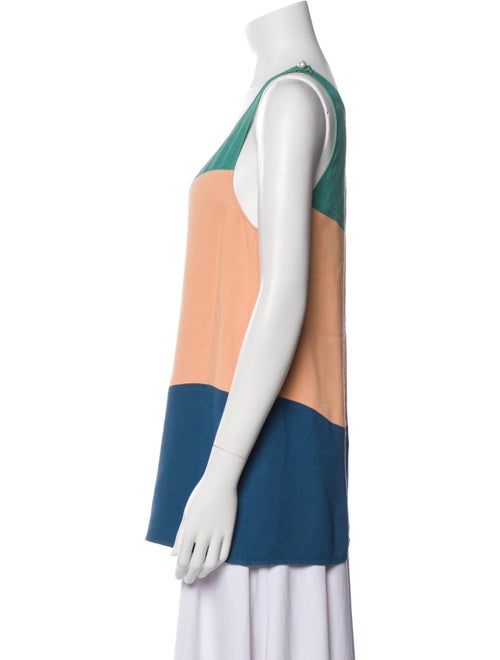 Chanel 2014 Colorblock Pattern Top