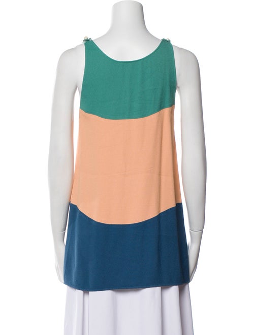 Chanel 2014 Colorblock Pattern Top