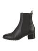 Chanel Interlocking CC Logo Leather Chelsea Boots