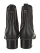 Chanel Interlocking CC Logo Leather Chelsea Boots