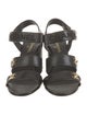Chanel Interlocking CC Logo Lambskin Sandals