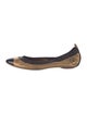 Chanel Leather Colorblock Pattern Ballet Flats