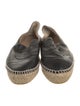 Chanel Interlocking CC Logo Leather Espadrilles
