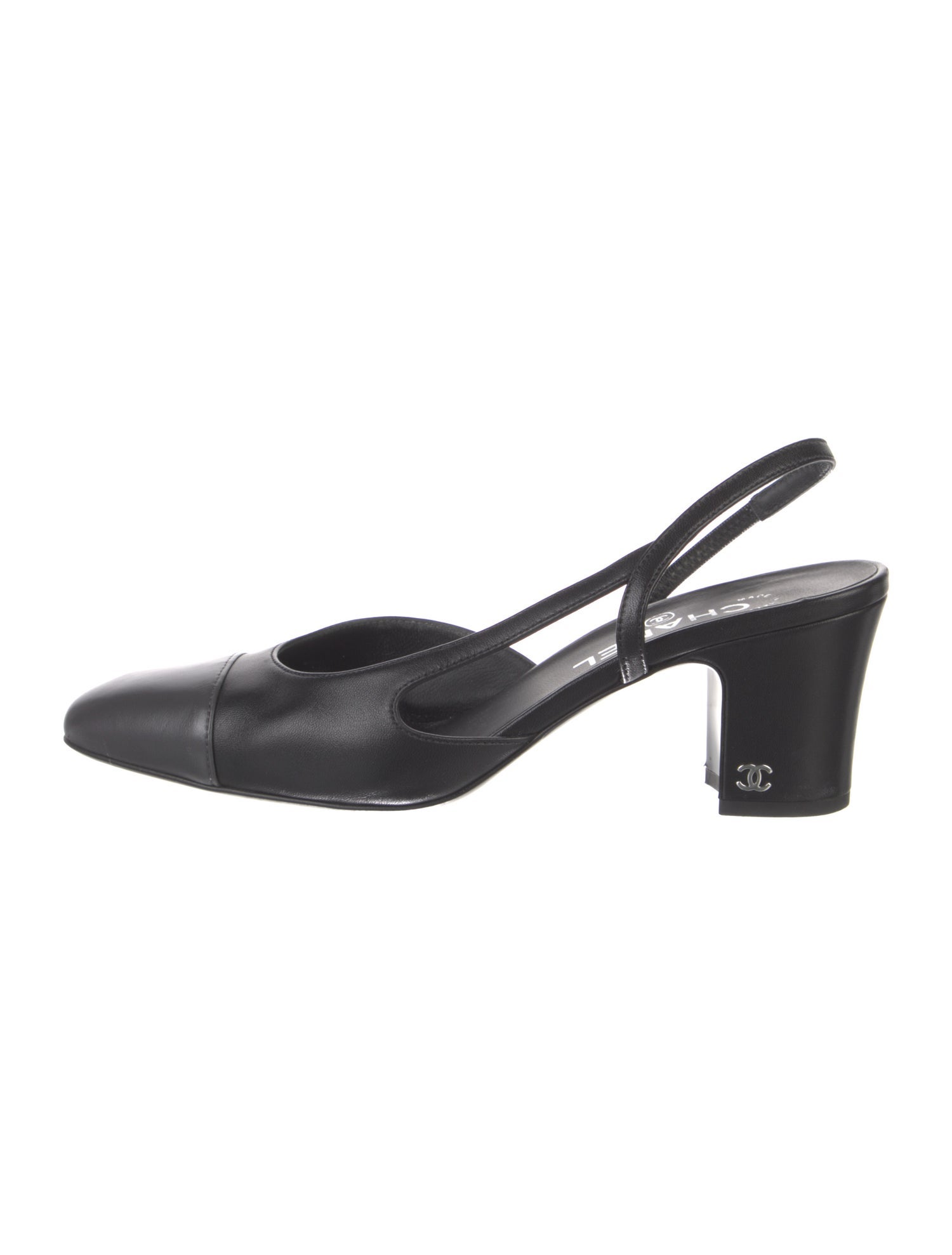 Chanel 2023 Interlocking CC Logo Slingback Pumps