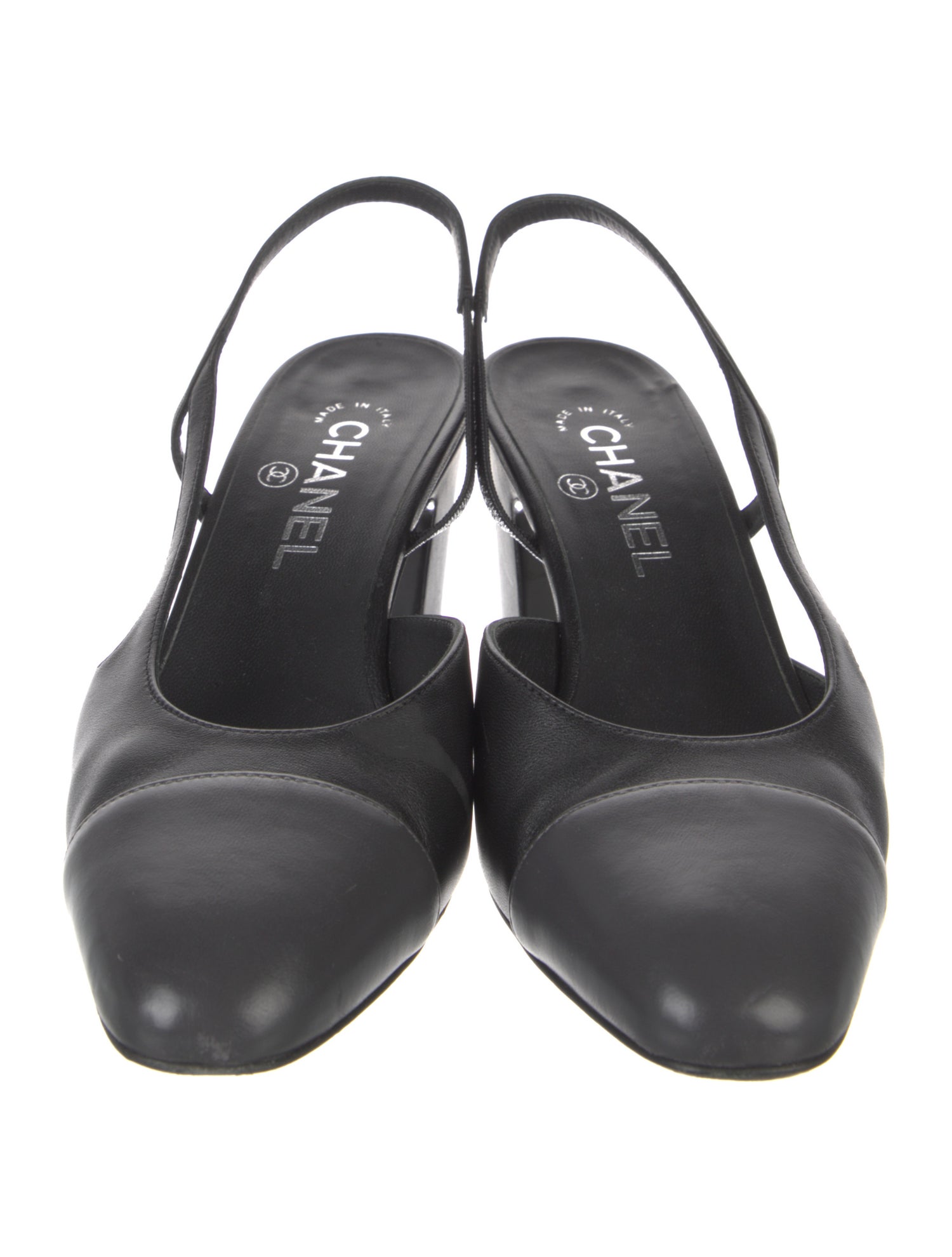 Chanel 2023 Interlocking CC Logo Slingback Pumps