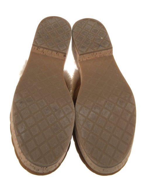 Chanel Interlocking CC Logo Suede Mules