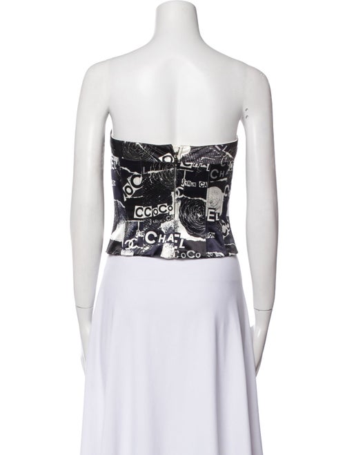 Chanel 2020 Printed Crop Top