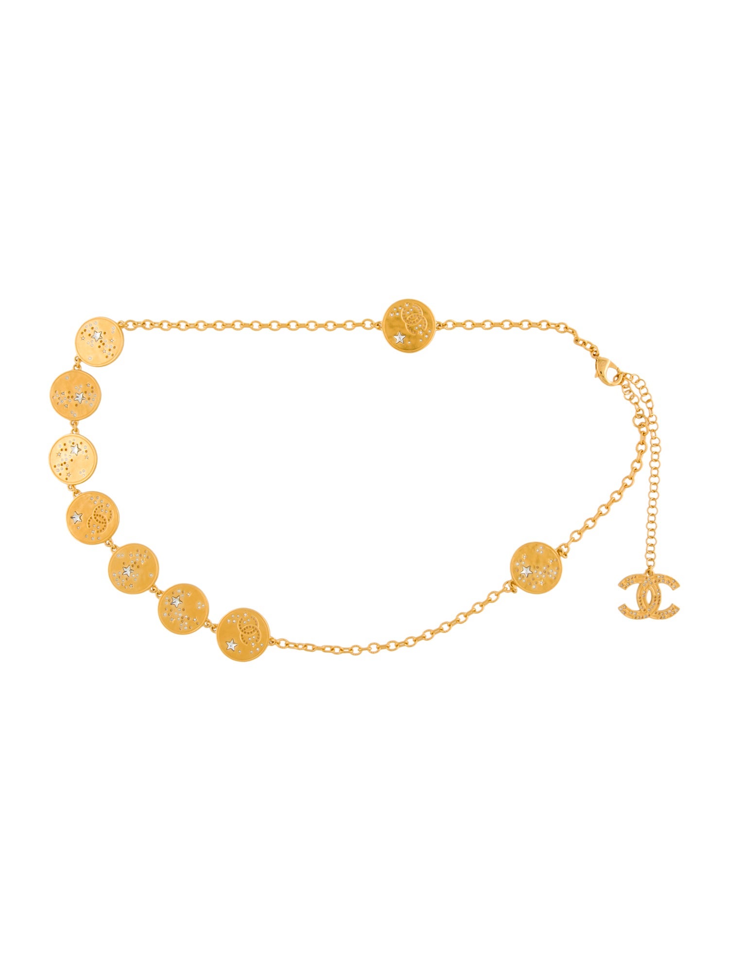 Chanel 2024 24K Gold Interlocking CC Waist Belt