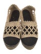 Chanel Interlocking CC Logo Raffia Espadrilles
