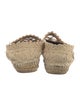 Chanel Interlocking CC Logo Raffia Espadrilles