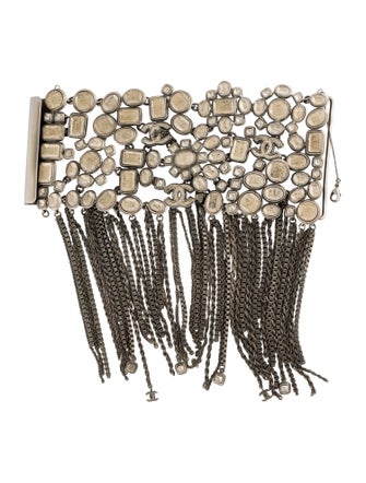 Chanel Strass Fringe Bangle Bracelet