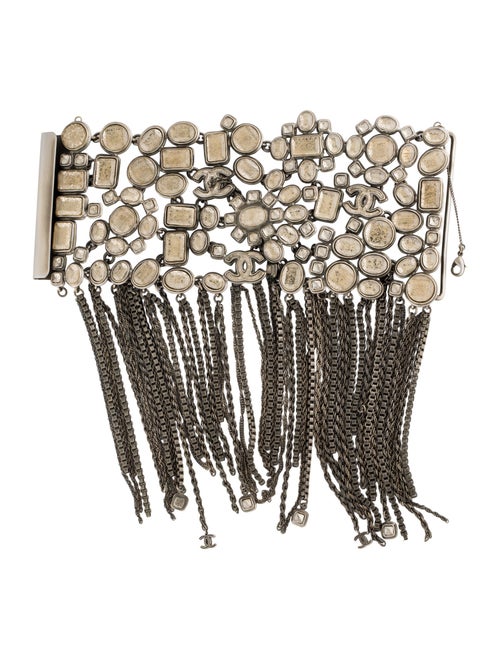 Chanel Strass Fringe Bangle Bracelet