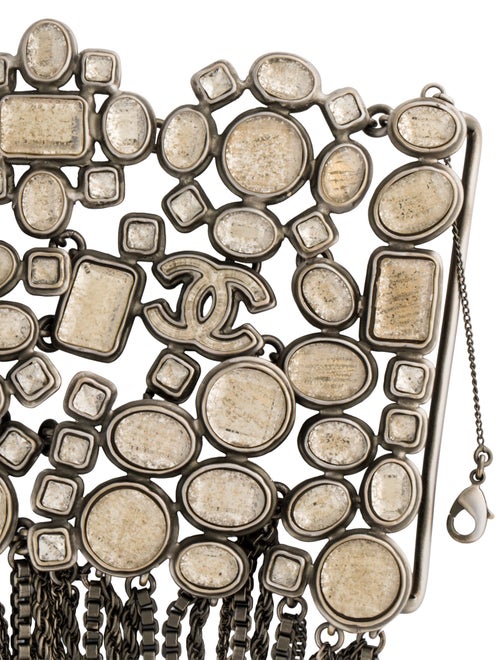 Chanel Strass Fringe Bangle Bracelet