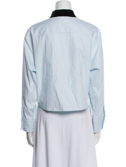 Chanel 2022 Striped Button-Up Top