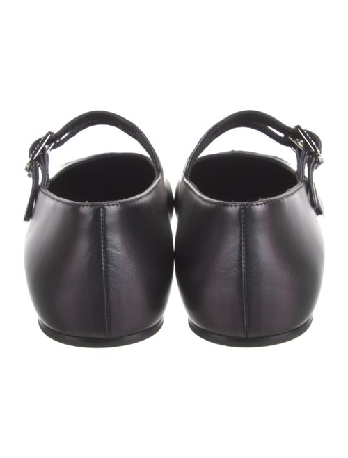 Chanel Interlocking CC Logo Leather Mary Jane Flats