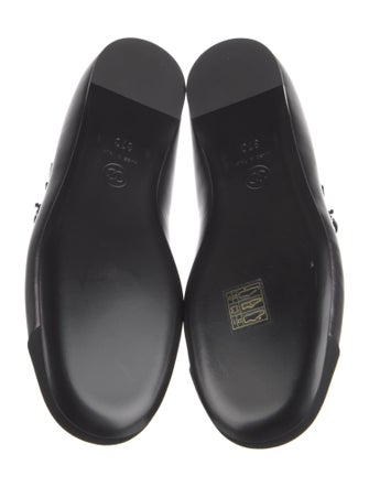 Chanel Interlocking CC Logo Leather Mary Jane Flats