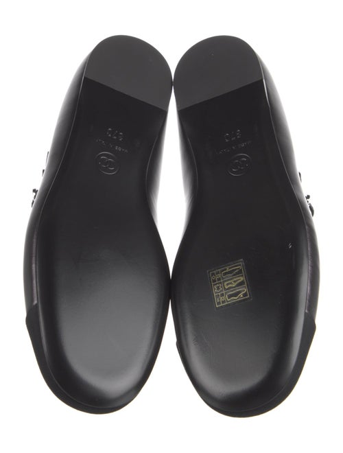 Chanel Interlocking CC Logo Leather Mary Jane Flats