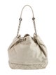 Chanel Surpique Drawstring Bucket Bag