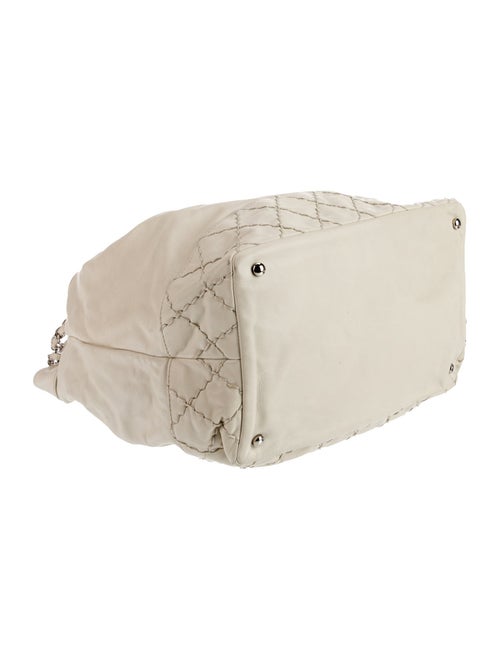 Chanel Surpique Drawstring Bucket Bag