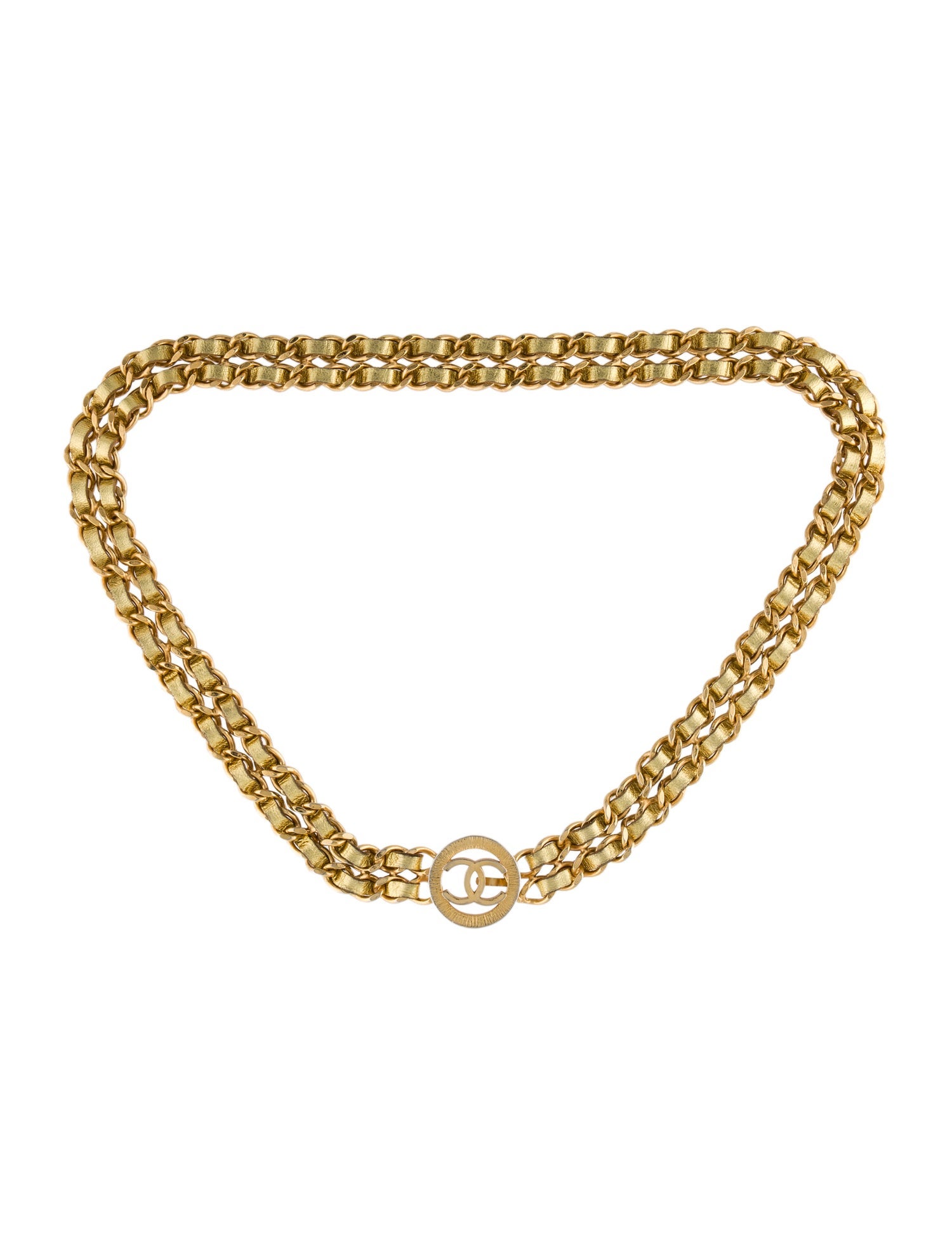 Chanel Vintage Interlocking CC Logo Waist Belt