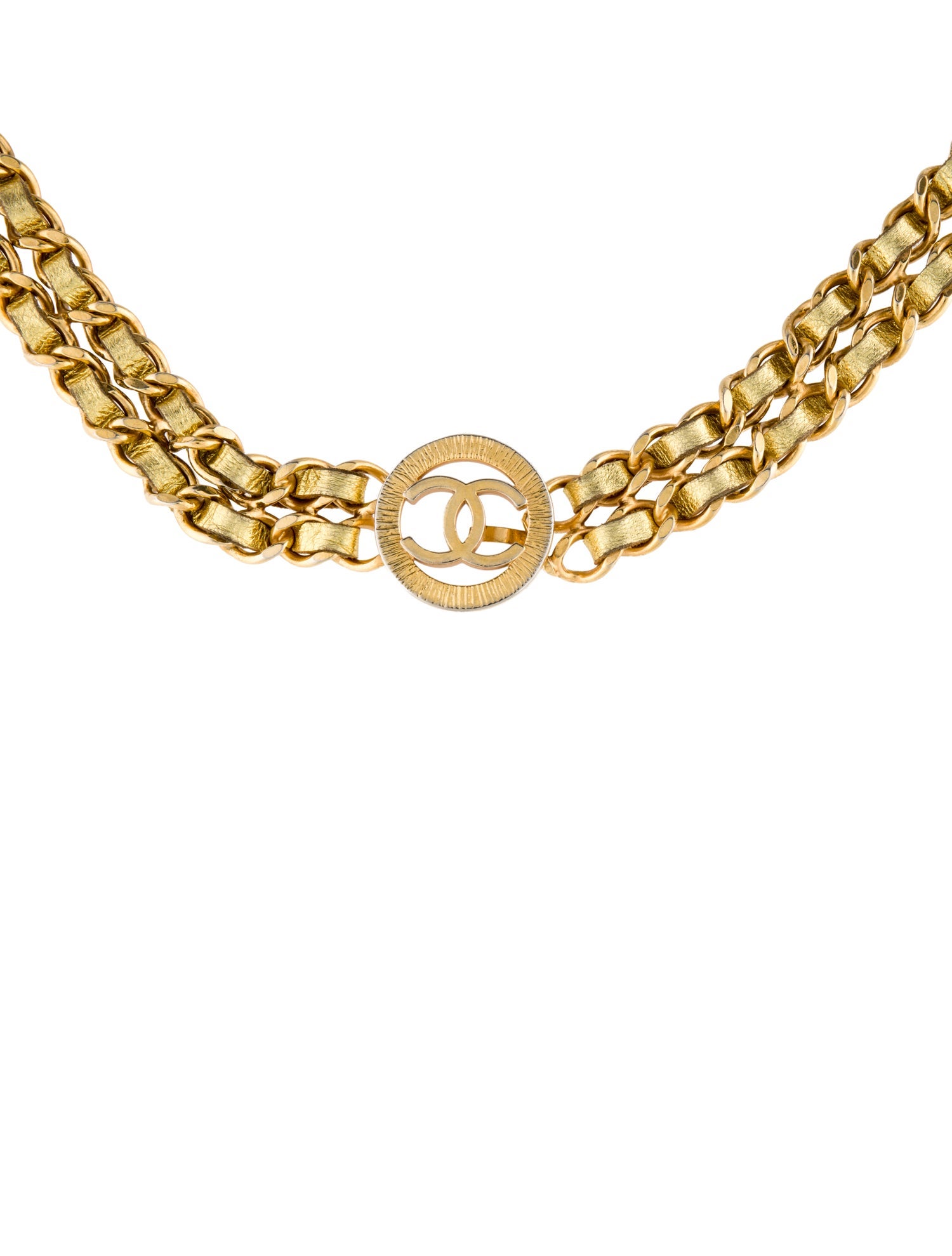 Chanel Vintage Interlocking CC Logo Waist Belt