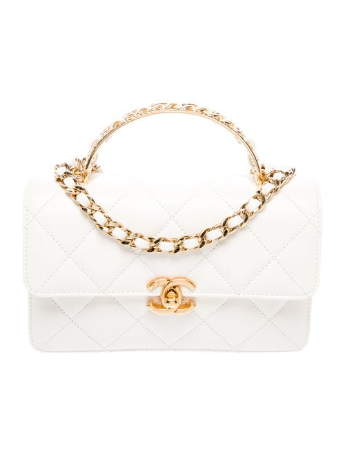 Chanel Quilted CC Top Handle Bag