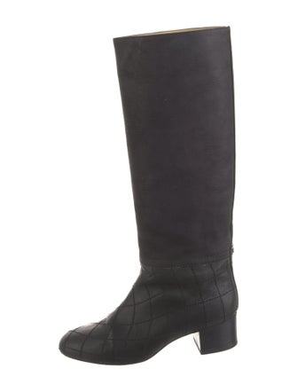 Chanel 2013 Interlocking CC Logo Riding Boots