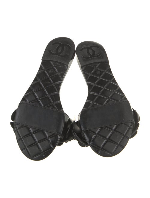 Chanel Interlocking CC Logo Rubber Slides
