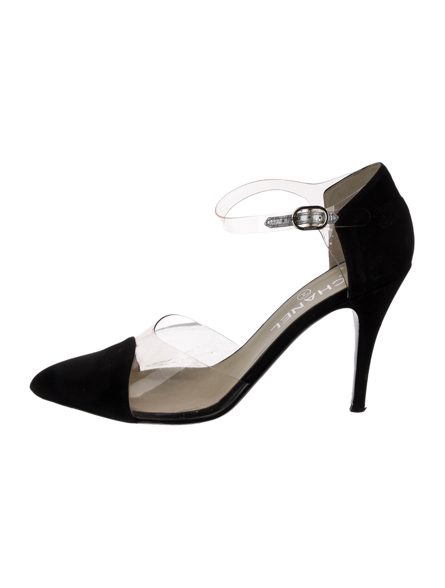 Chanel Interlocking CC Logo Nylon D'Orsay Pumps